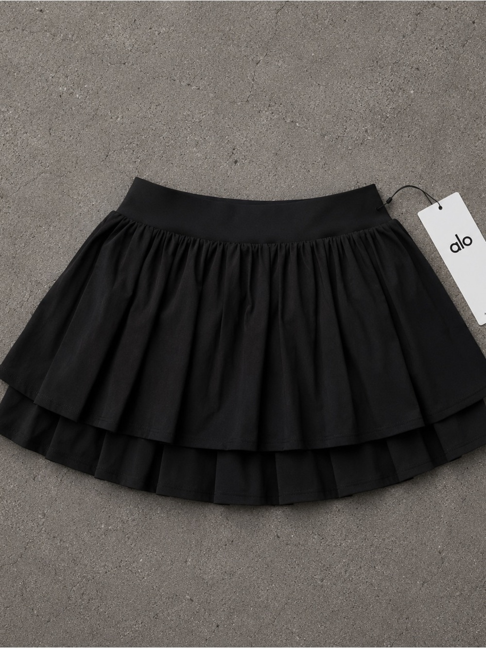 Brand New Double All or Nothing Women's Black Tiered Mini Skirt (NWT) - Picture 2 of 2